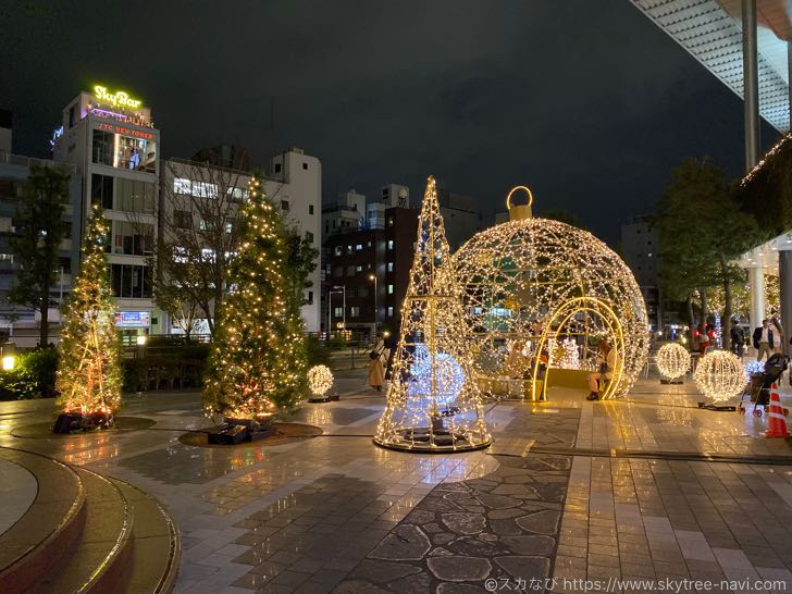 スカイツリー・ソラマチ　クリスマスイルミネーション2019