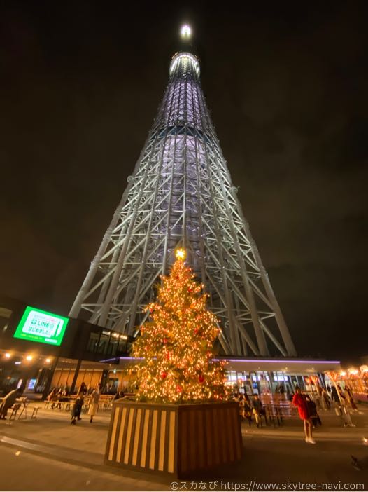 スカイツリー　クリスマスライティング2019