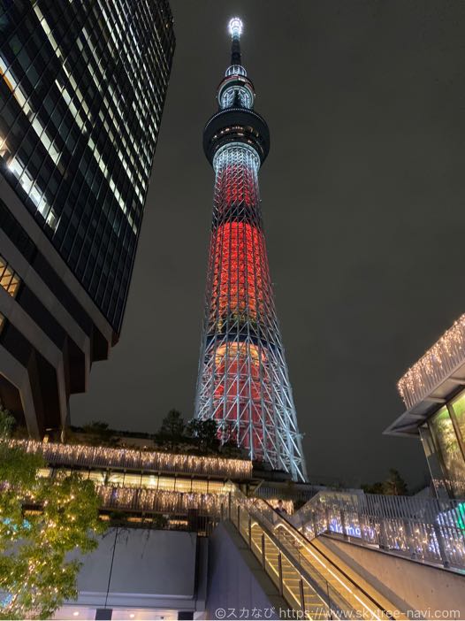 スカイツリー　クリスマスライティング2019