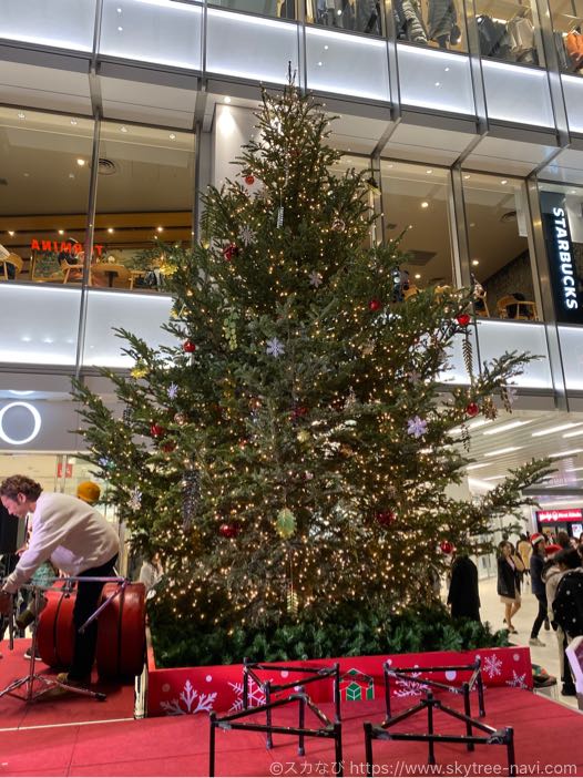 楽天地x錦糸町パルコ クリスマスツリーは 6ｍの生木 まさに錦糸町のシンボル 点灯式現地レポ スカなび