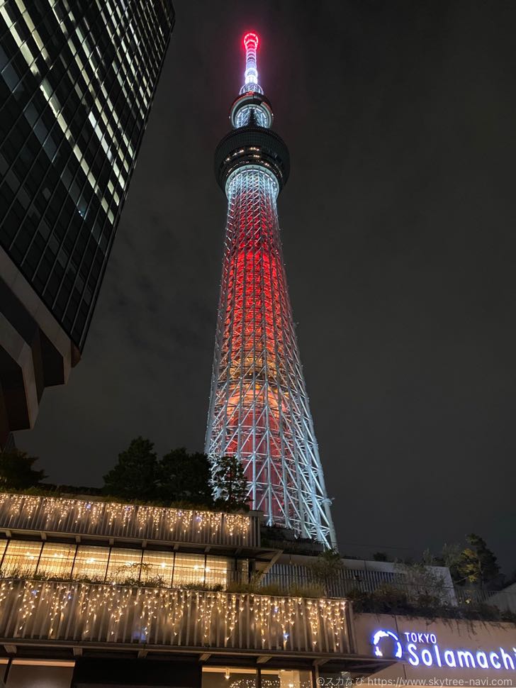 東京スカイツリータウンのクリスマスイルミネーション　2020