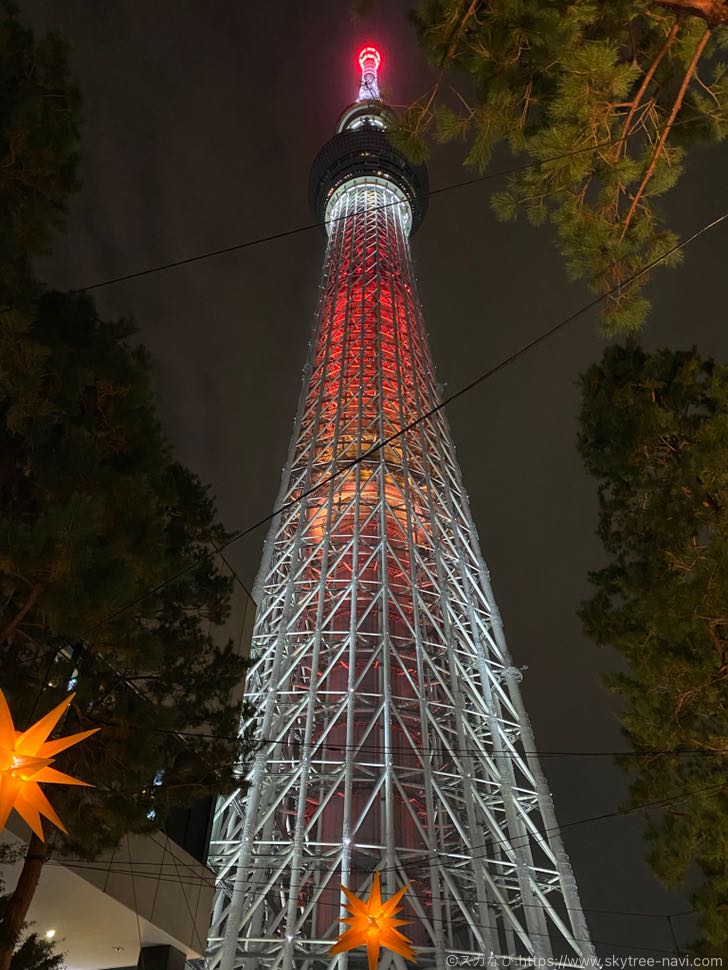 東京スカイツリータウンのクリスマスイルミネーション　2020