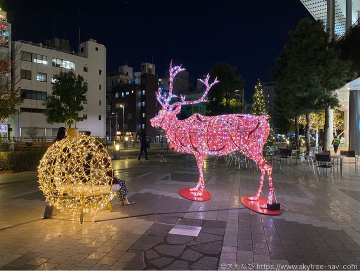 東京スカイツリータウンのクリスマスイルミネーション　2020