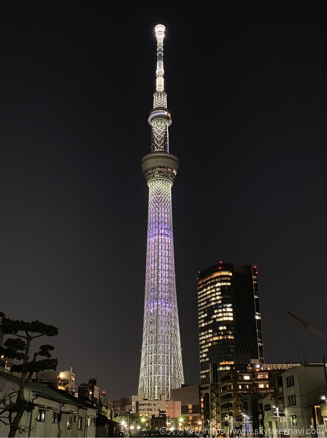 スカイツリー　大空襲追悼ライティング