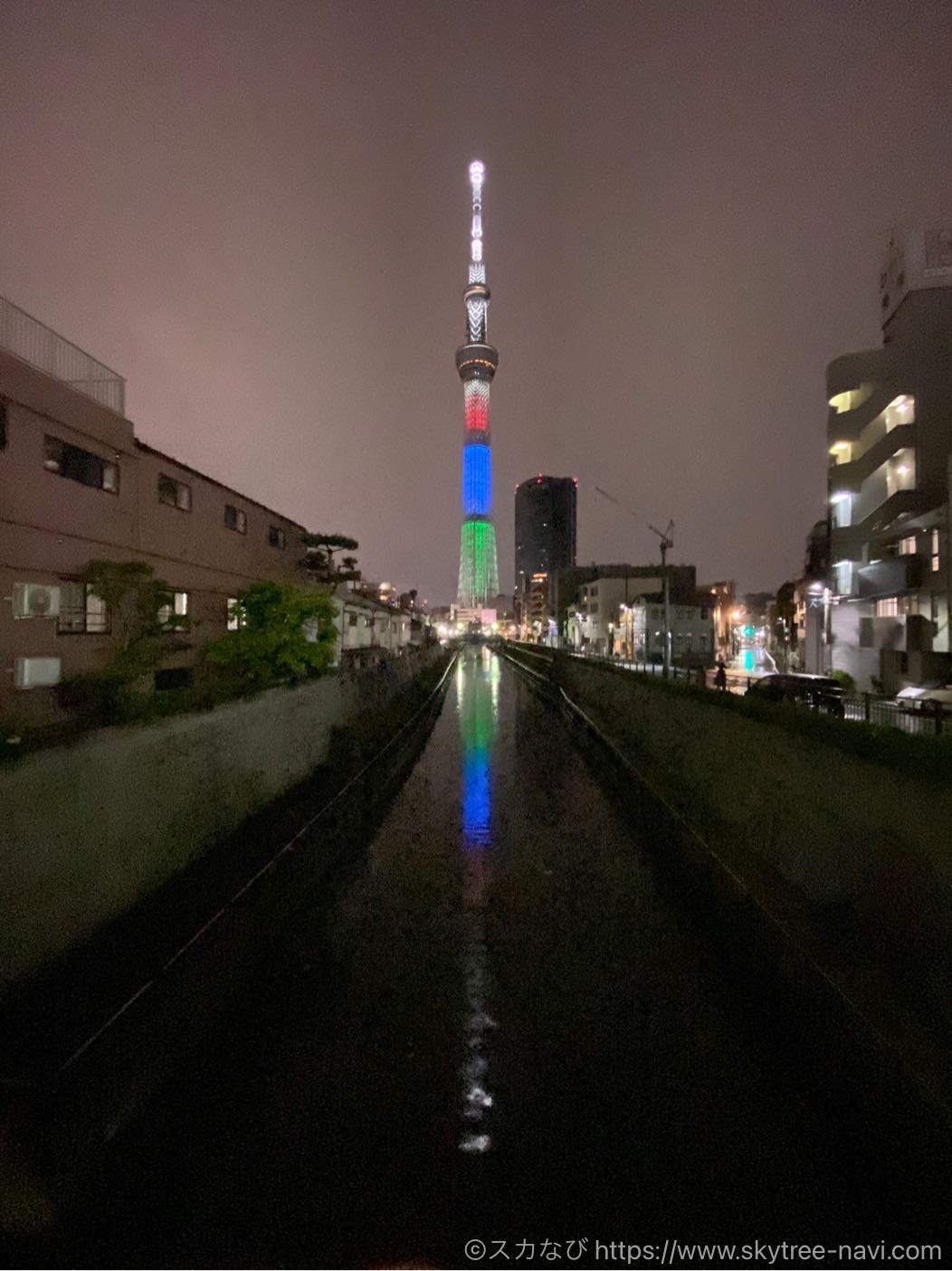 スカイツリー　聖火リレー特別ライティング　熊本県