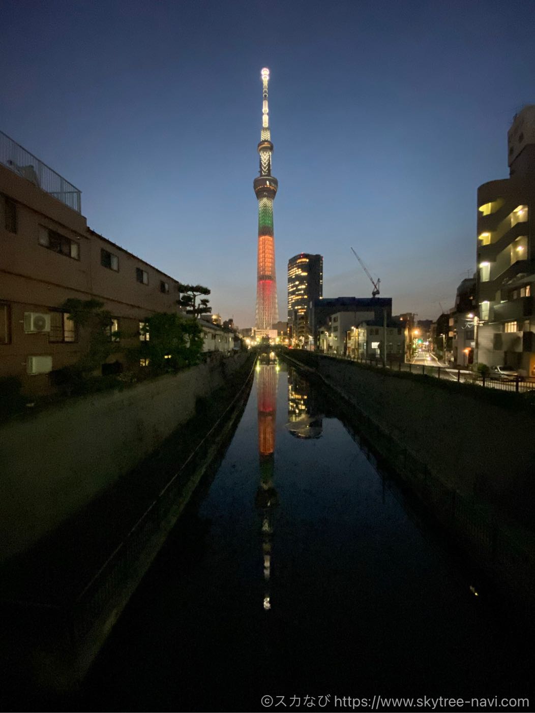 スカイツリー　聖火リレー特別ライティング　山口県