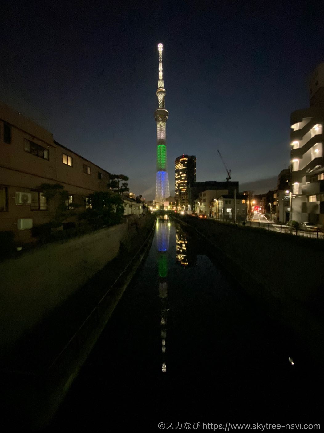 スカイツリー　聖火リレー特別ライティング　富山県