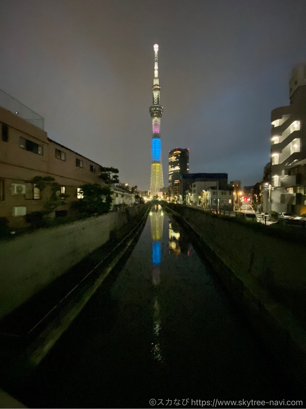 スカイツリー　聖火リレー特別ライティング　茨城県