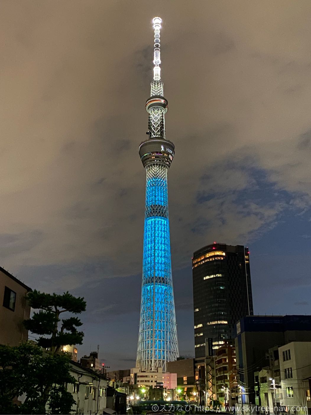 スカイツリー　聖火リレー特別ライティング　東京都