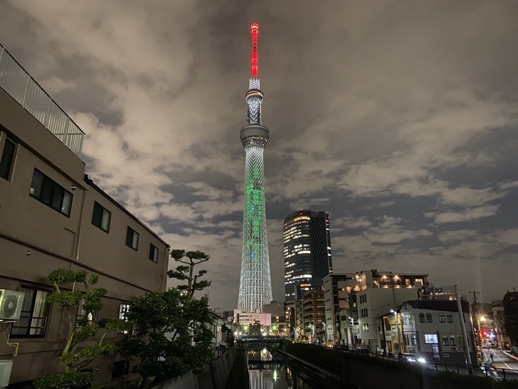 スカイツリーと鬼滅のコラボ